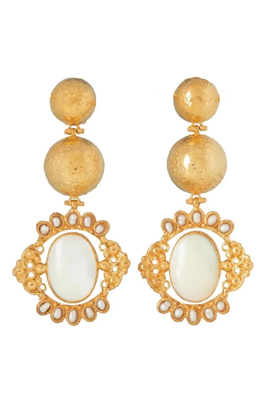 Christie Nicolaides Paloma Earrings - Pearl