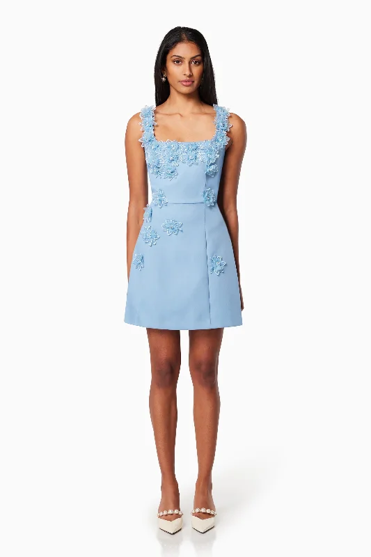 Elliatt Bruges Dress - Cornflower