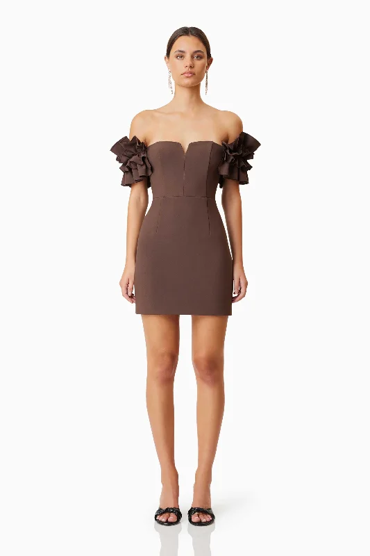 Elliatt Nola Mini Dress - Brown