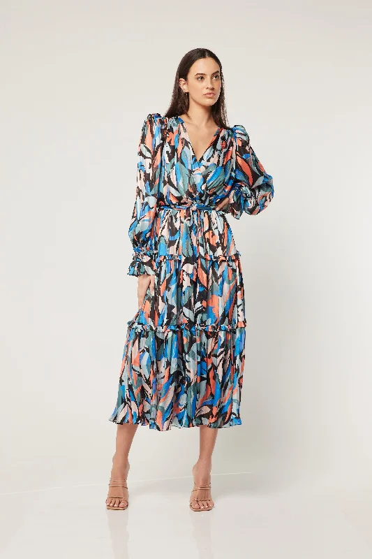 Elliatt Vista Maxi Dress - Dark Multi