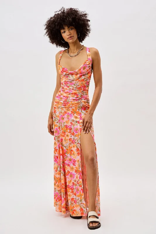 For Love & Lemons Willa Maxi Dress - Pink Floral