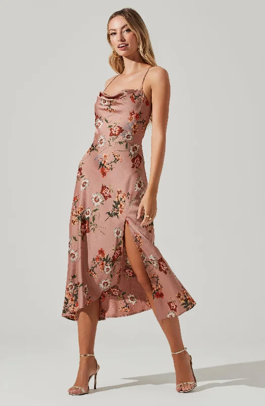 Gaia Floral Midi Dress