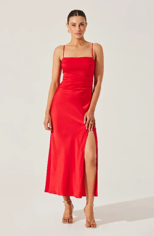 Satin Maxi Dress