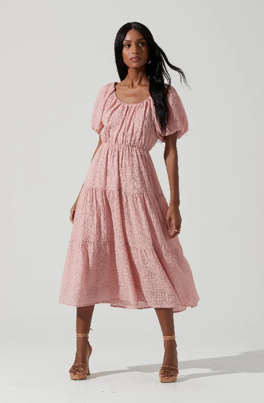 Smocked Tiered Maxi Dress