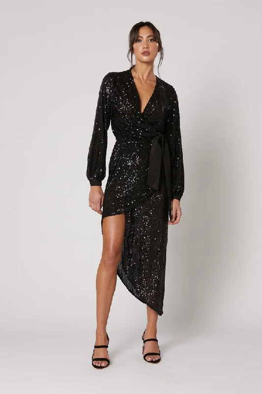 Winona Amara Wrap Dress - Black