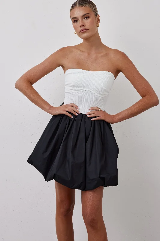 Brooklyn Mini Bubble Dress (Black)