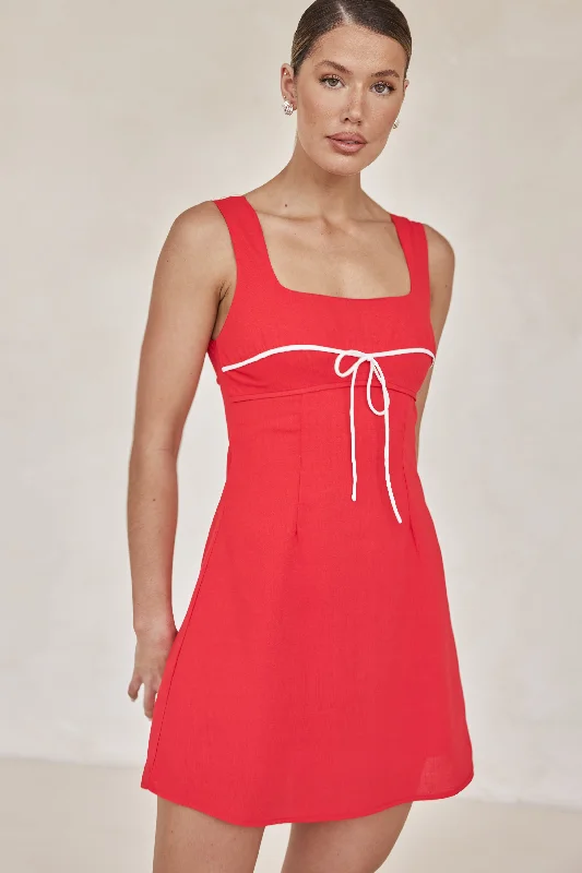 Cynthia Mini Dress (Red)