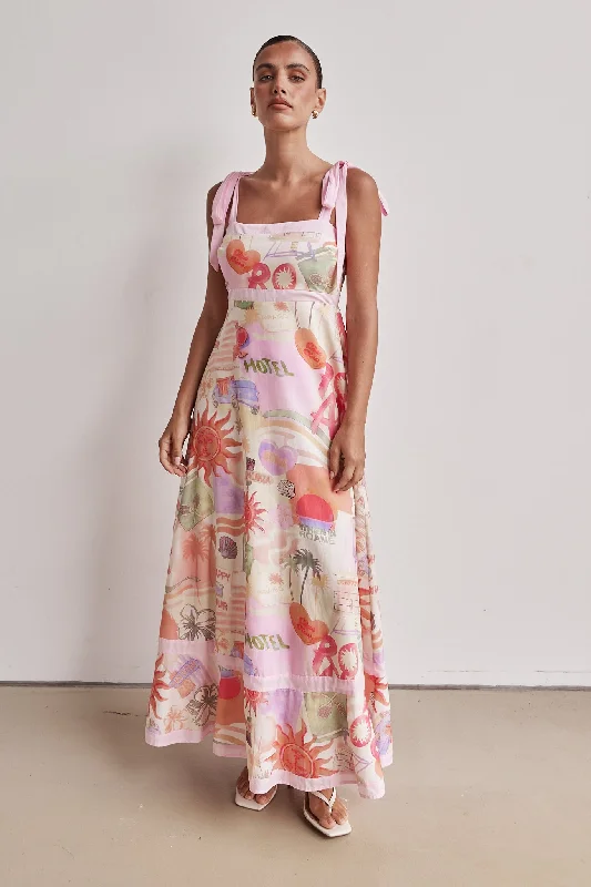 Gina Maxi Dress (Pink)