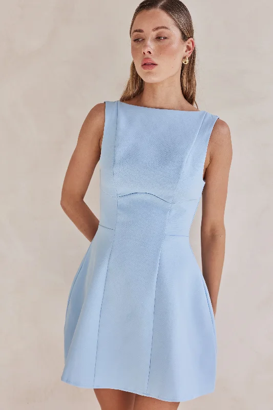 Lia Mini Dress (Blue)