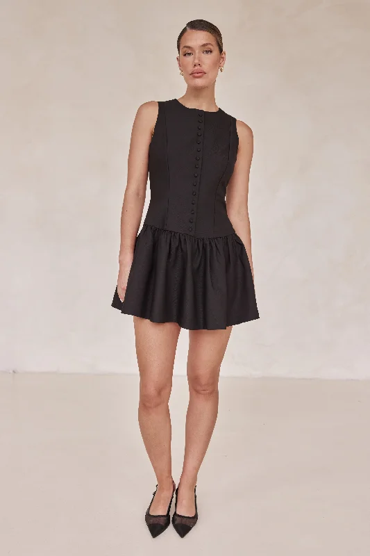 Lysandra Mini Dress (Black)