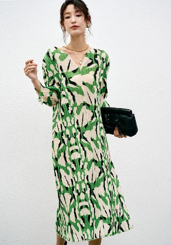 Nonothing | Women's V neck floral print midi dress